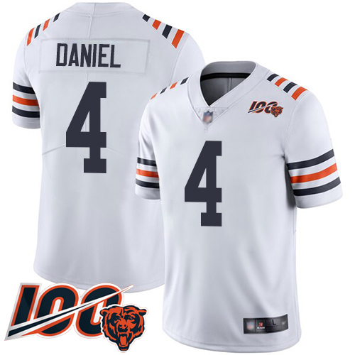 Chicago Bears Limited White Men Chase Daniel Jersey NFL Football 4 100th Season